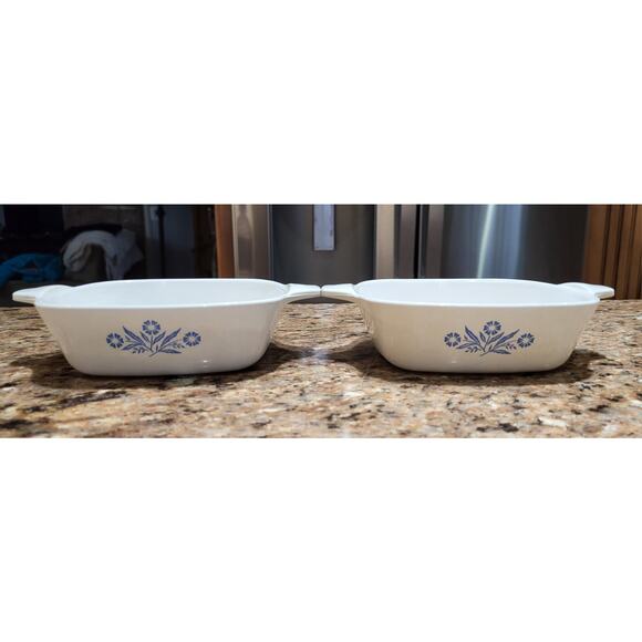 Corning Ware Cornflower Blue Small Petite Mini Casserole Dish P-41-B (Set of 2) - Picture 2 of 8